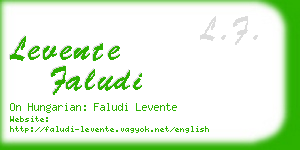 levente faludi business card